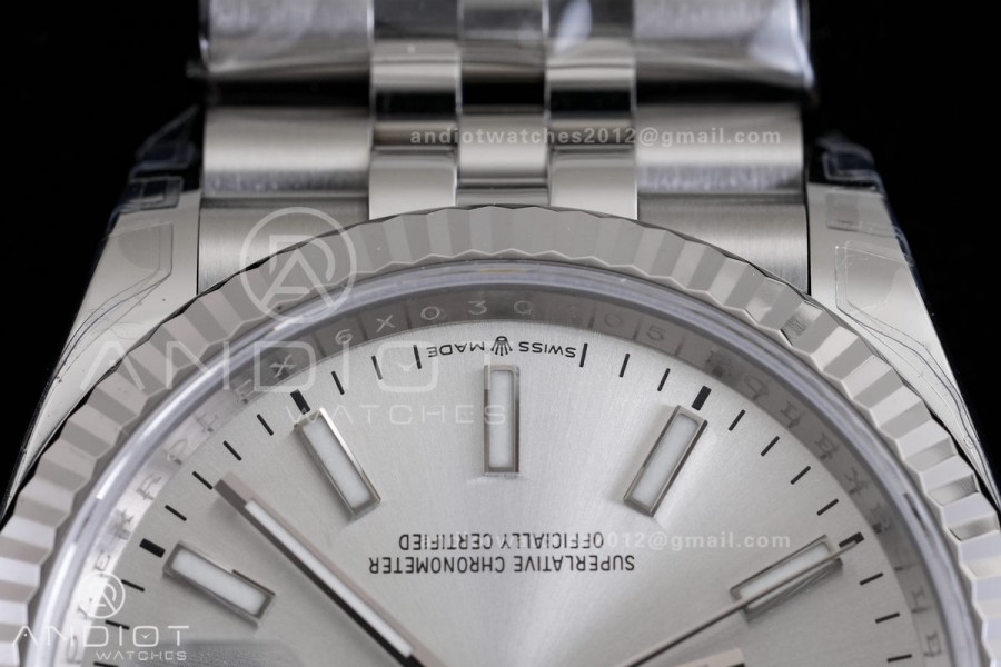 DateJust 36 SS 126234 VSF 1:1 Best Edition 904L Steel Silver Stick Dial on Jubilee Bracelet VS3235 V2