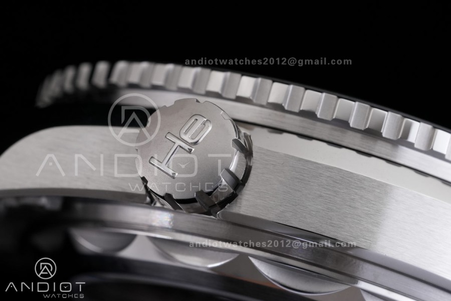 Planet Ocean 43.5mm SS VSF 1:1 Best Edition Black/Orange Bezel Black Dial on Nylon Strap A8900 Super Clone V2