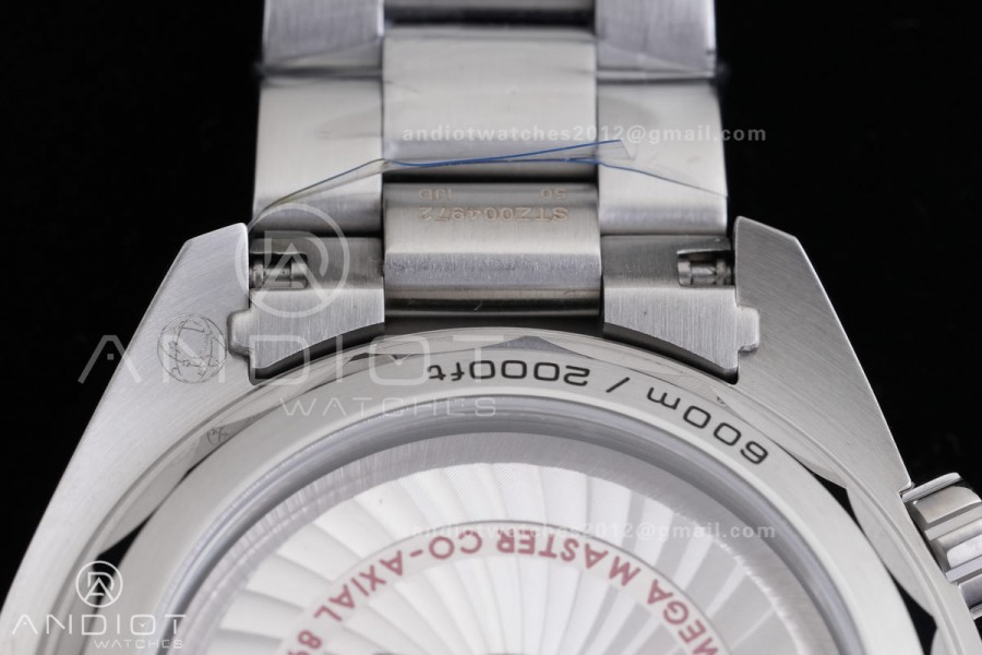 Planet Ocean 43.5mm SS VSF 1:1 Best Edition Black/Orange Bezel Black Dial on SS Bracelet A8900 Super Clone V2