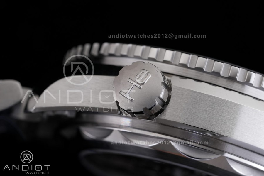 Planet Ocean 43.5mm SS VSF 1:1 Best Edition Black/Orange Bezel Black Dial on SS Bracelet A8900 Super Clone V2