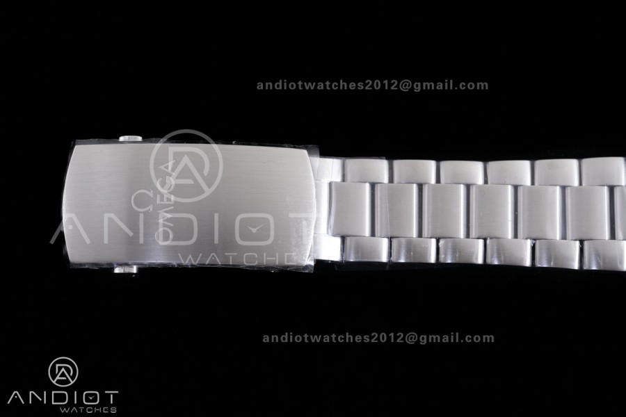 Planet Ocean 43.5mm SS VSF 1:1 Best Edition Black/Orange Bezel Black Dial on SS Bracelet A8900 Super Clone V2