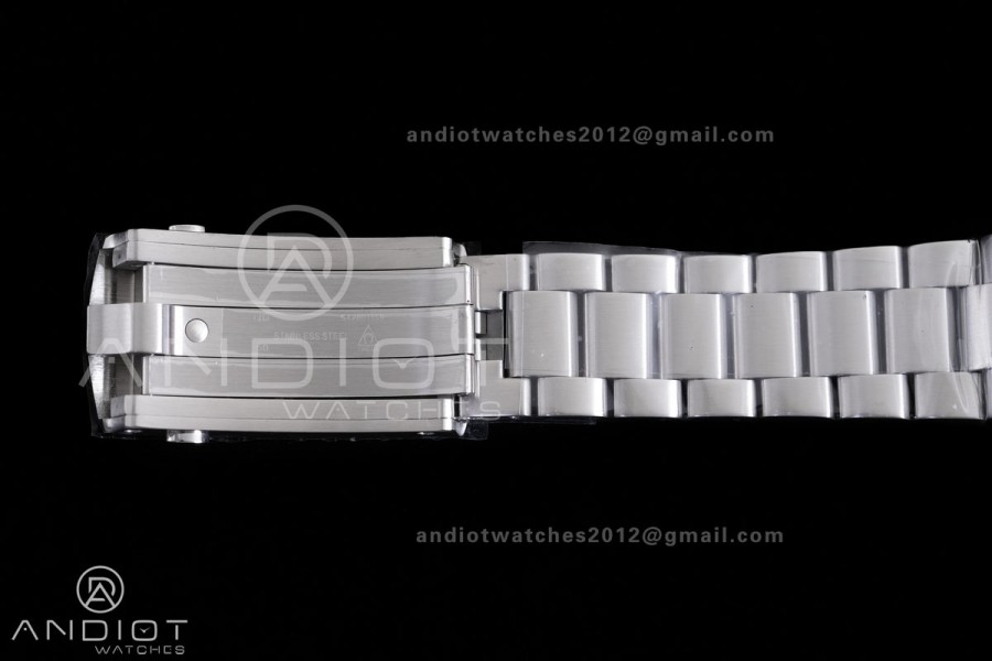 Planet Ocean 43.5mm SS VSF 1:1 Best Edition Black/Orange Bezel Black Dial on SS Bracelet A8900 Super Clone V2