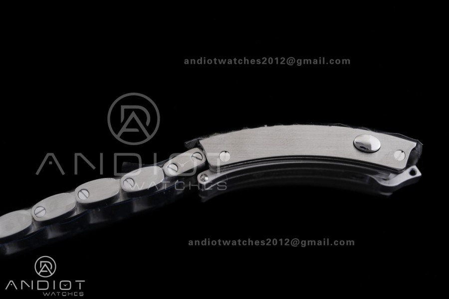 Planet Ocean 43.5mm SS VSF 1:1 Best Edition Black/Orange Bezel Black Dial on SS Bracelet A8900 Super Clone V2