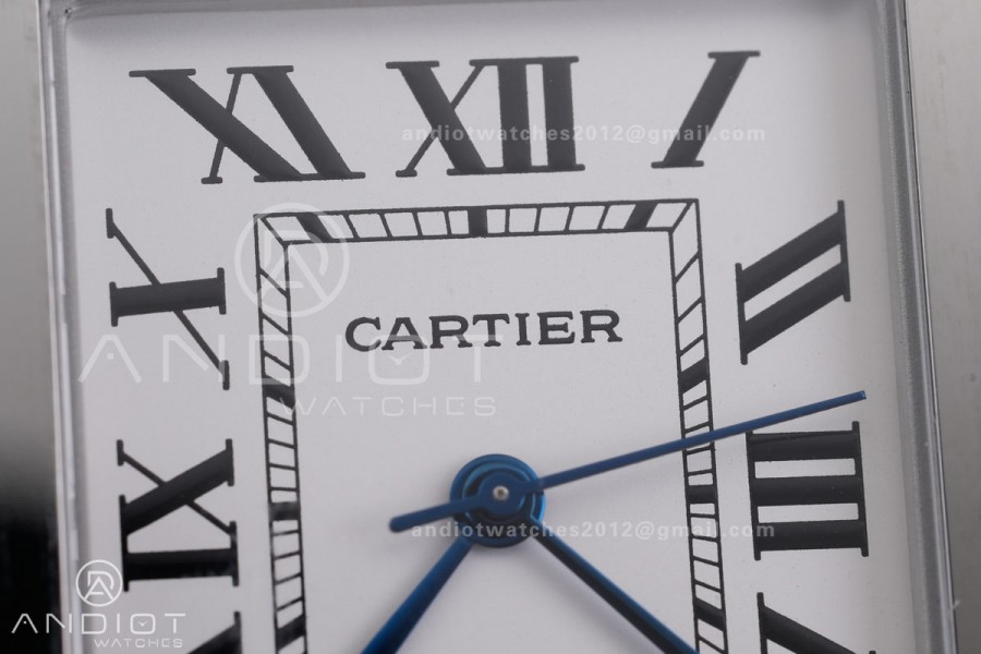 Tank Solo 31mm SS AF 1:1 Best Edition White Dial on Black Leather Strap MIYOTA 9015