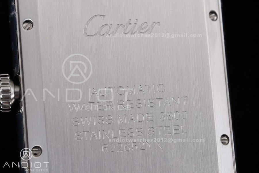 Tank Solo 31mm SS AF 1:1 Best Edition White Dial on Black Leather Strap MIYOTA 9015