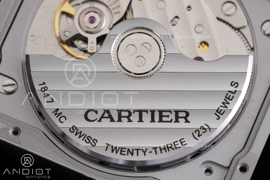 Tank Solo 31mm SS AF 1:1 Best Edition White Dial on Black Croco Strap MIYOTA 9015