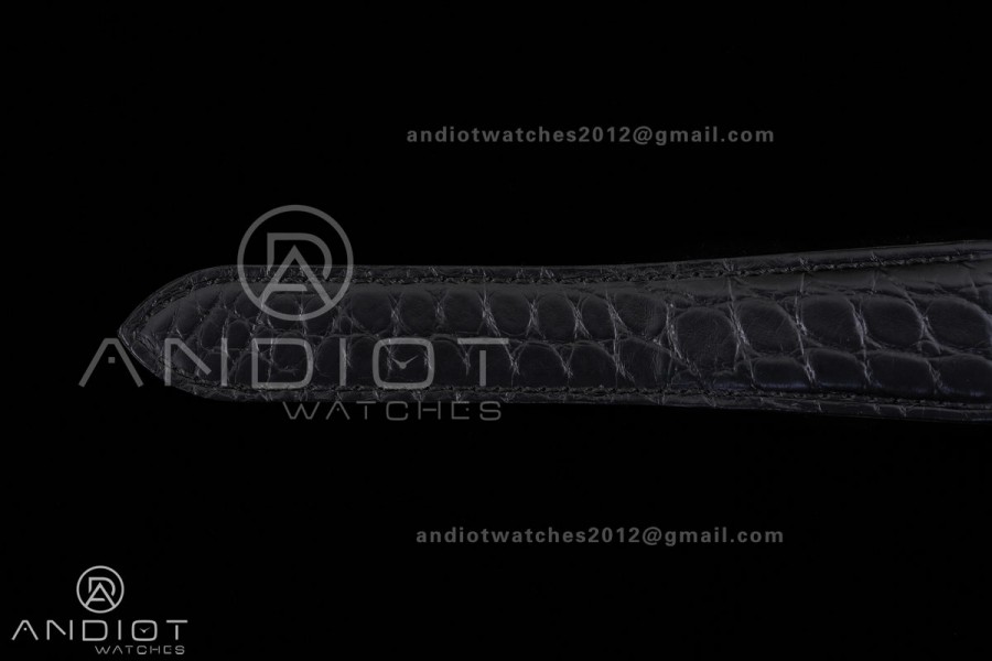 Tank Solo 31mm SS AF 1:1 Best Edition White Dial on Black Croco Strap MIYOTA 9015