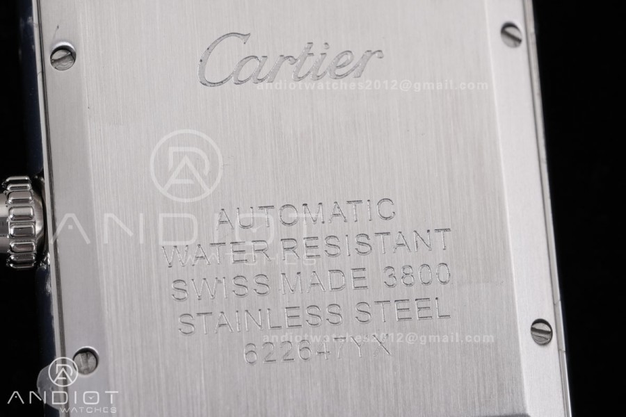 Tank Solo 31mm SS AF 1:1 Best Edition White Dial on Black Croco Strap MIYOTA 9015