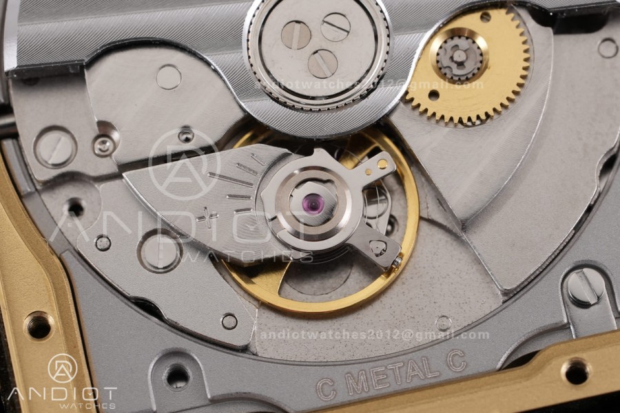 Tank Solo 31mm YG AF 1:1 Best Edition White Dial on Black Croco Strap MIYOTA 9015