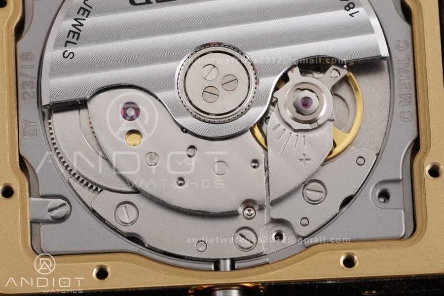 Tank Solo 31mm YG AF 1:1 Best Edition White Dial on Black Croco Strap MIYOTA 9015