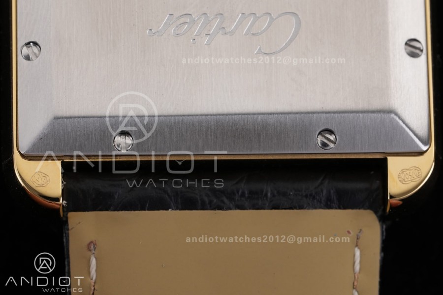 Tank Solo 31mm YG AF 1:1 Best Edition White Dial on Black Croco Strap MIYOTA 9015