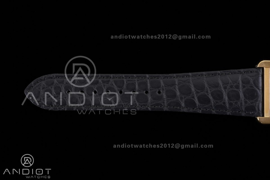 Tank Solo 31mm YG AF 1:1 Best Edition White Dial on Black Croco Strap MIYOTA 9015