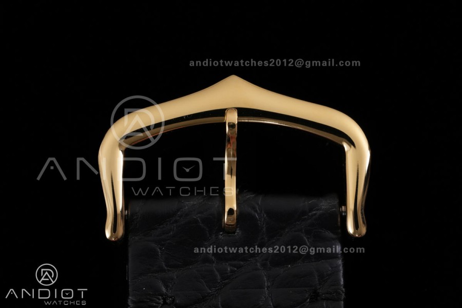 Tank Solo 31mm YG AF 1:1 Best Edition White Dial on Black Croco Strap MIYOTA 9015