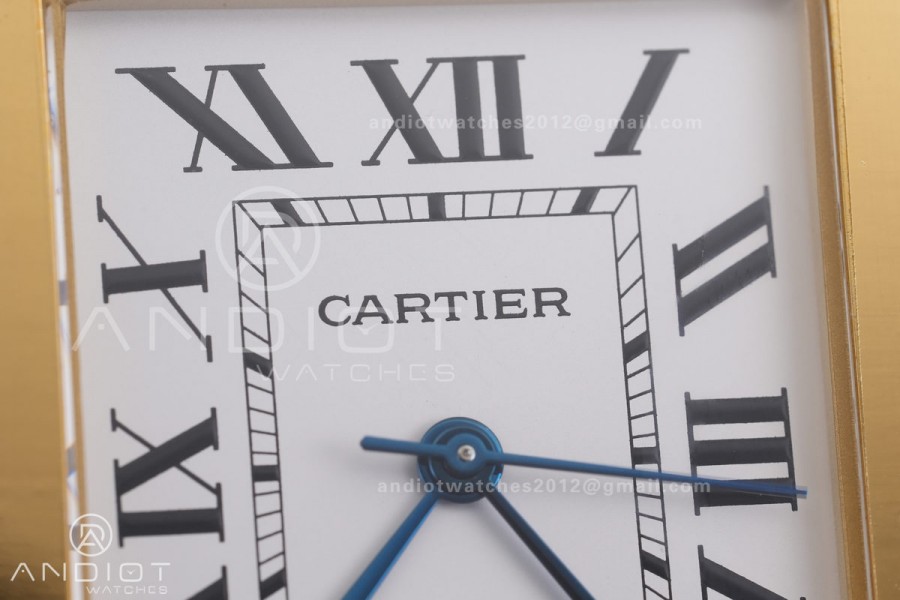 Tank Solo 31mm YG AF 1:1 Best Edition White Dial on Black Croco Strap MIYOTA 9015