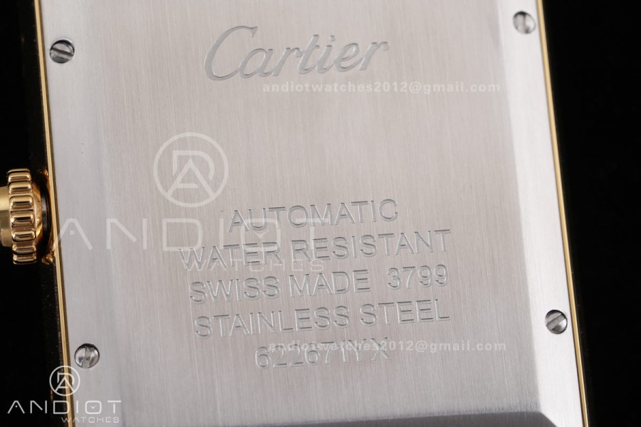 Tank Solo 31mm YG AF 1:1 Best Edition White Dial on Black Croco Strap MIYOTA 9015