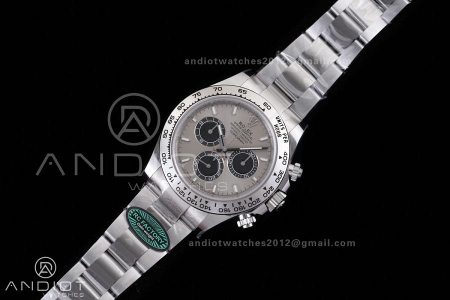 Daytona 126509 RCF 1:1 Best Edition Gray/Black Dial on SS Bracelet SH4131 (Weighted)