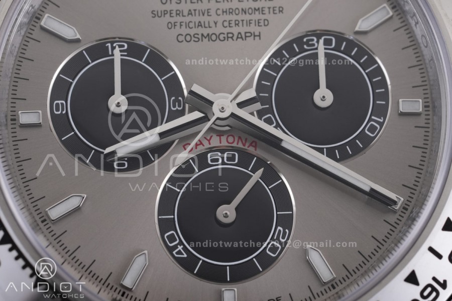 Daytona 126509 RCF 1:1 Best Edition Gray/Black Dial on SS Bracelet SH4131 (Weighted)
