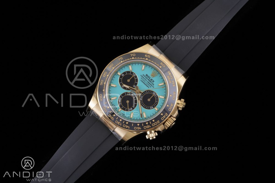 Daytona 126518 RCF 1:1 Best Edition Tiffany Blue Dial on Oysterflex Strap SH4131 (Weighted)