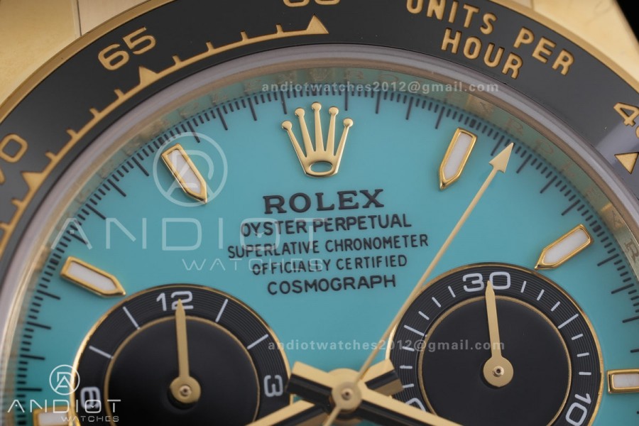 Daytona 126518 RCF 1:1 Best Edition Tiffany Blue Dial on Oysterflex Strap SH4131 (Weighted)