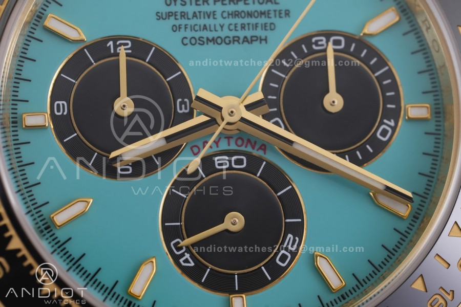 Daytona 126518 RCF 1:1 Best Edition Tiffany Blue Dial on Oysterflex Strap SH4131 (Weighted)