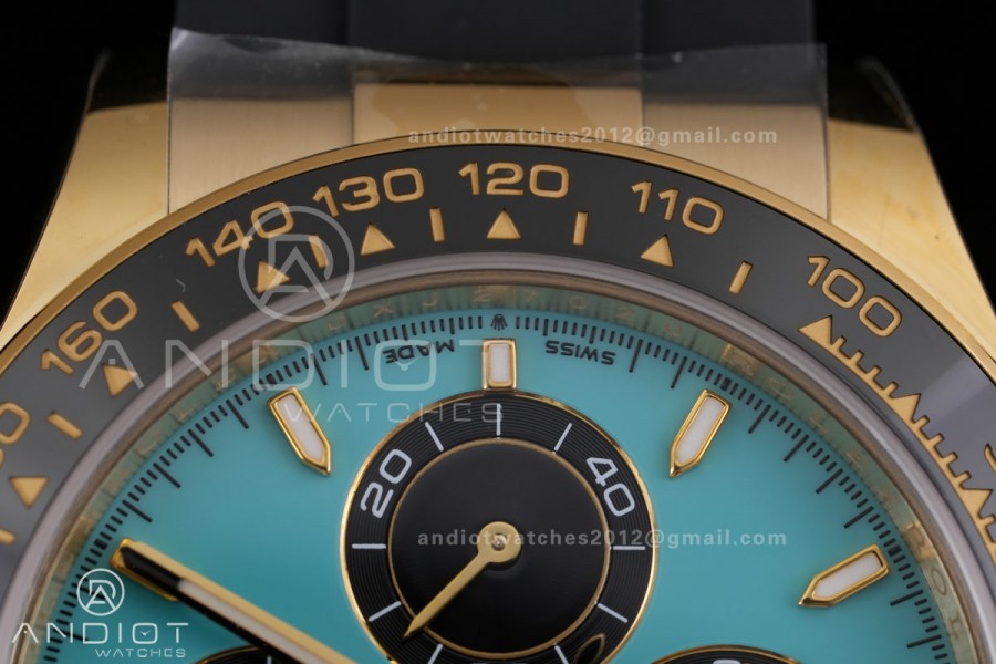 Daytona 126518 RCF 1:1 Best Edition Tiffany Blue Dial on Oysterflex Strap SH4131 (Weighted)
