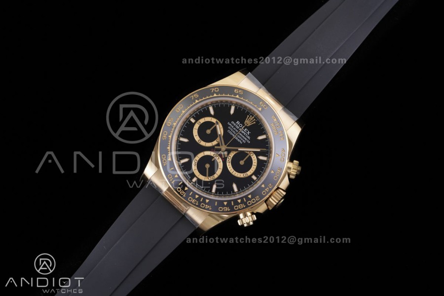Daytona 126518 BTF 1:1 Best Edition Black Dial on Oysterflex Strap SH4131 (Weighted)
