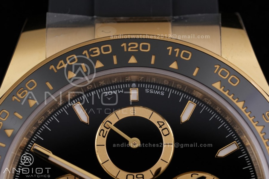 Daytona 126518 BTF 1:1 Best Edition Black Dial on Oysterflex Strap SH4131 (Weighted)