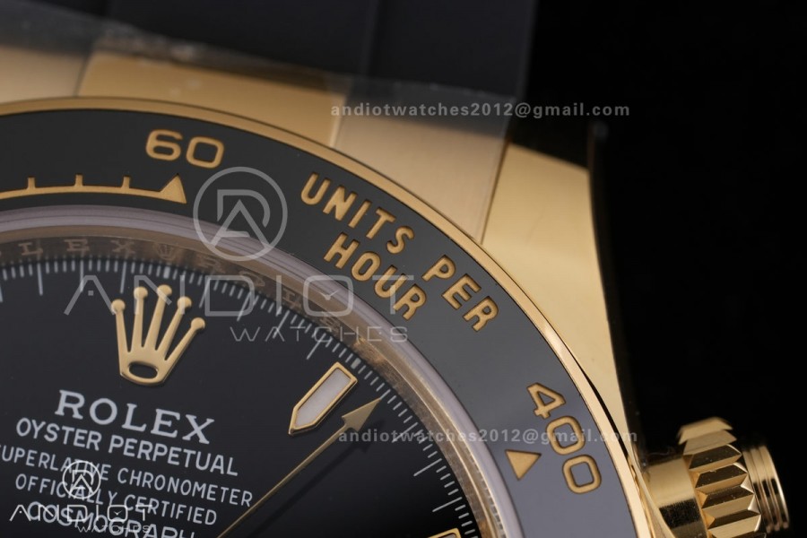 Daytona 126518 BTF 1:1 Best Edition Black Dial on Oysterflex Strap SH4131 (Weighted)