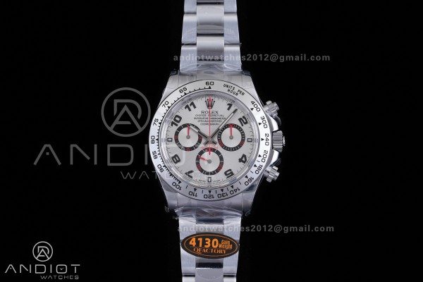 Daytona 116509 Gain Weight QF 1:1 Best Edition Silver Dial Numeral Marker On SS Bracelet SH4130
