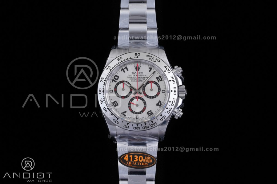 Daytona 116509 Gain Weight QF 1:1 Best Edition Silver Dial Numeral Marker On SS Bracelet SH4130