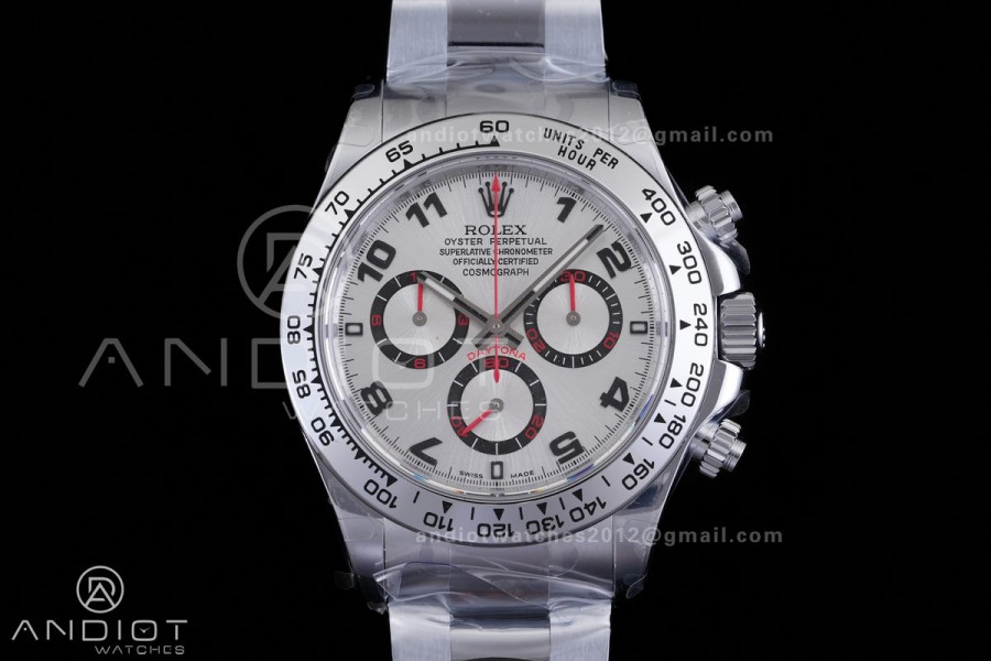 Daytona 116509 Gain Weight QF 1:1 Best Edition Silver Dial Numeral Marker On SS Bracelet SH4130