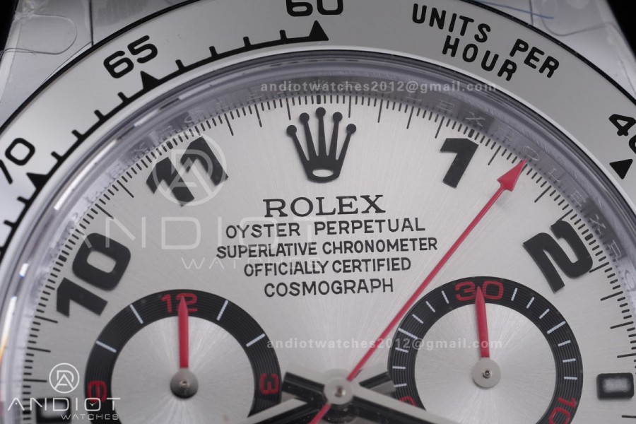 Daytona 116509 Gain Weight QF 1:1 Best Edition Silver Dial Numeral Marker On SS Bracelet SH4130