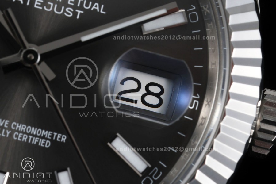 DateJust 41 126334 GOLD Maker 1:1 Best Edition Gray Stick Dial on Jubilee Bracelet JH3235 (Free Sprung)