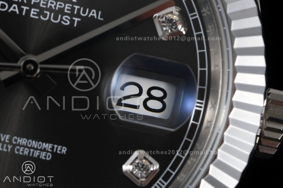 DateJust 41 126334 GOLD Maker 1:1 Best Edition Gray Diamonds Dial on Jubilee Bracelet JH3235 (Free Sprung)