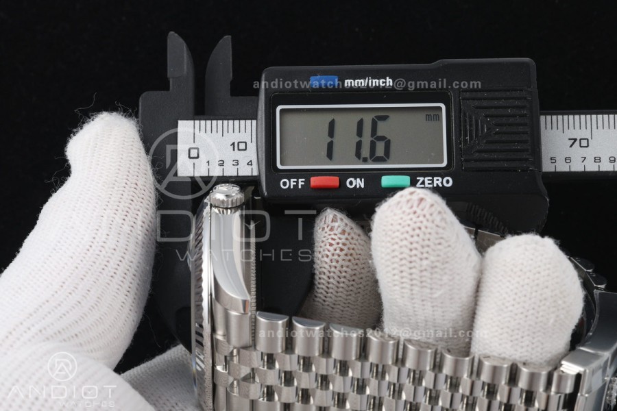 DateJust 41 126334 GOLD Maker 1:1 Best Edition Blue Textured Stick Dial on Jubilee Bracelet JH3235 (Free Sprung)