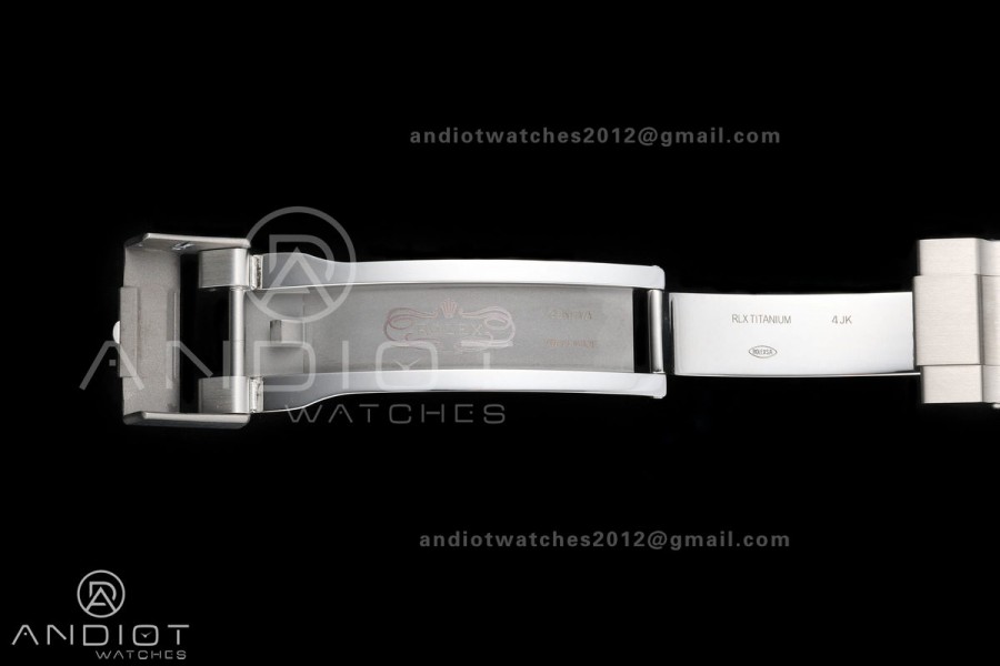 Yacht-Master 226627 Titanium GOLD Maker 1:1 Best Edition Black Dial on Titanium Bracelet JH3235 V18 (Free Sprung)