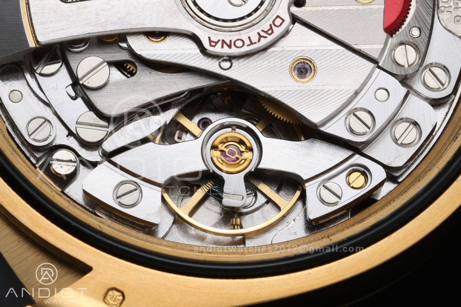 Daytona 126518 QF 1:1 Best Edition YG/Black Dial on Oysterflex Strap JH4131 V18 Weighted (Free Sprung)