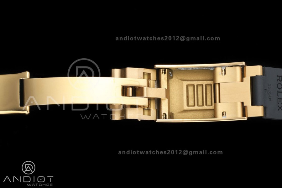 Daytona 126518 QF 1:1 Best Edition YG/Black Dial on Oysterflex Strap JH4131 V18 Weighted (Free Sprung)