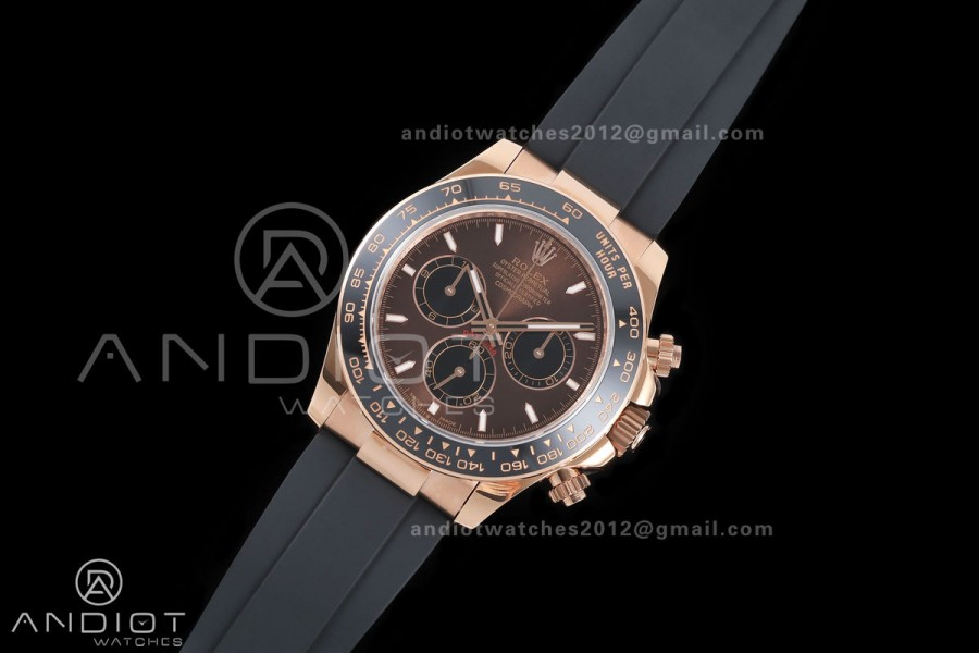 Daytona 126515 QF 1:1 Best Edition Brown Dial on Oysterflex Strap JH4131 V18 Weighted (Free Sprung)