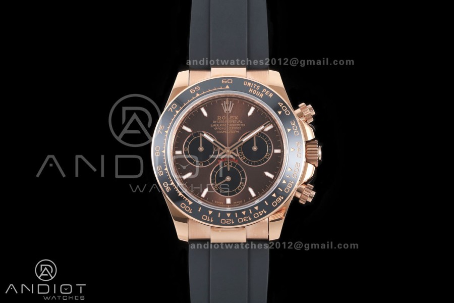 Daytona 126515 QF 1:1 Best Edition Brown Dial on Oysterflex Strap JH4131 V18 Weighted (Free Sprung)