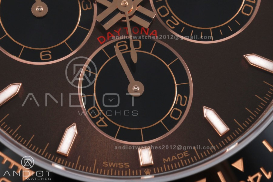 Daytona 126515 QF 1:1 Best Edition Brown Dial on Oysterflex Strap JH4131 V18 Weighted (Free Sprung)