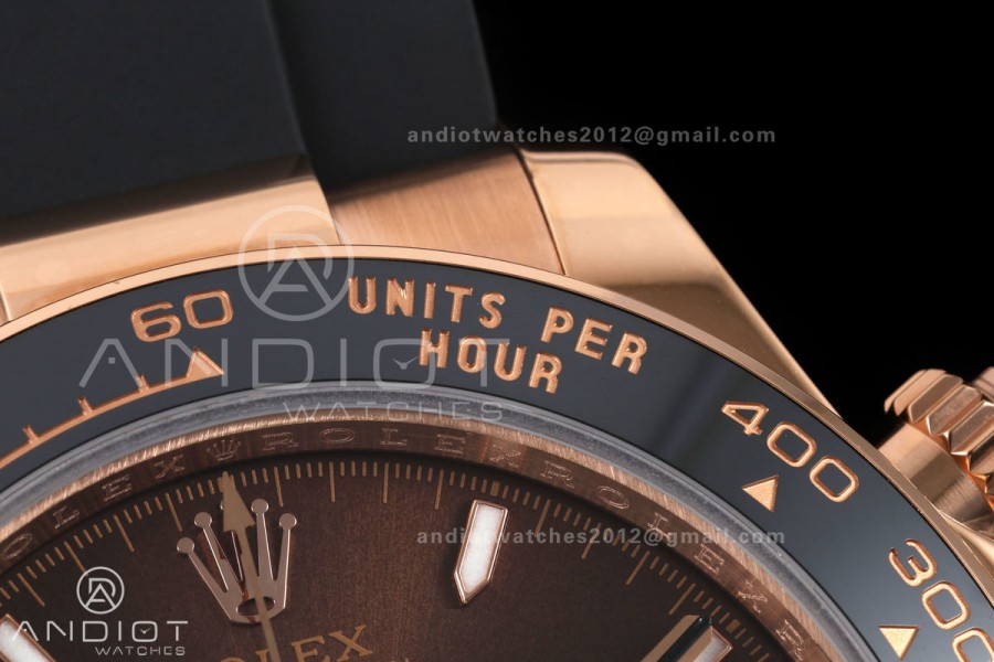 Daytona 126515 QF 1:1 Best Edition Brown Dial on Oysterflex Strap JH4131 V18 Weighted (Free Sprung)