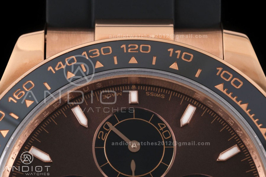 Daytona 126515 QF 1:1 Best Edition Brown Dial on Oysterflex Strap JH4131 V18 Weighted (Free Sprung)