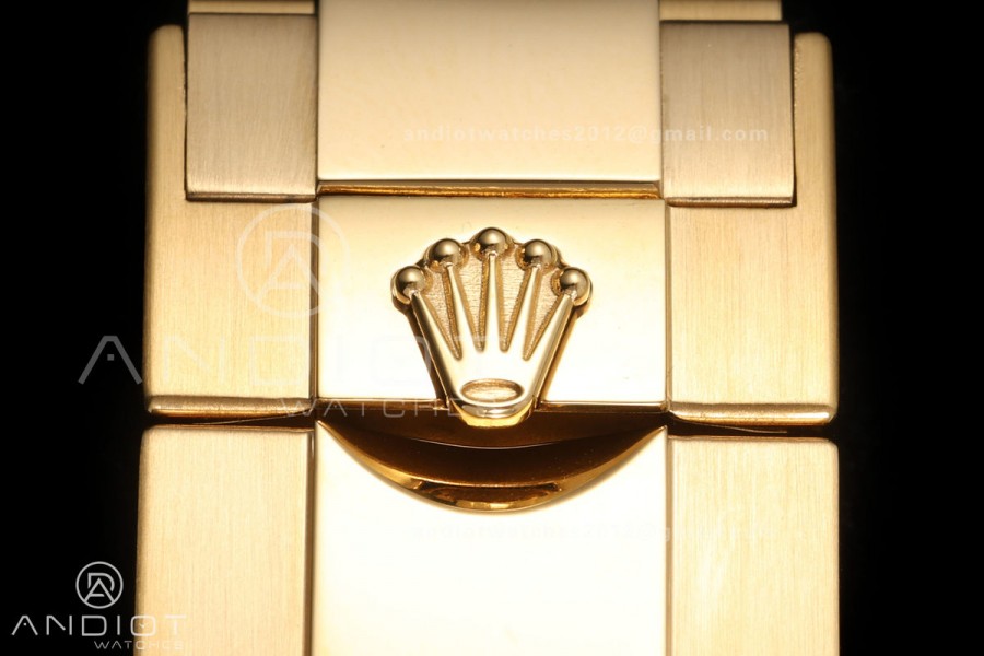 Daytona 126518 QF 1:1 Best Edition Black/YG Dial on Oysterflex Strap JH4131 V18 Weighted (Free Sprung)