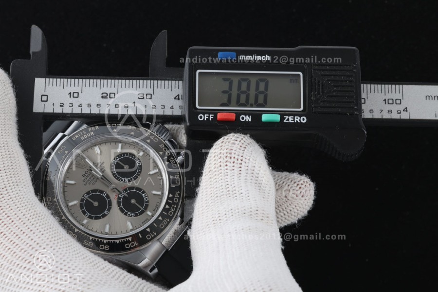 Daytona 126519 QF 1:1 Best Edition Gray/Black Dial on Oysterflex Strap JH4131 V18 Weighted (Free Sprung)