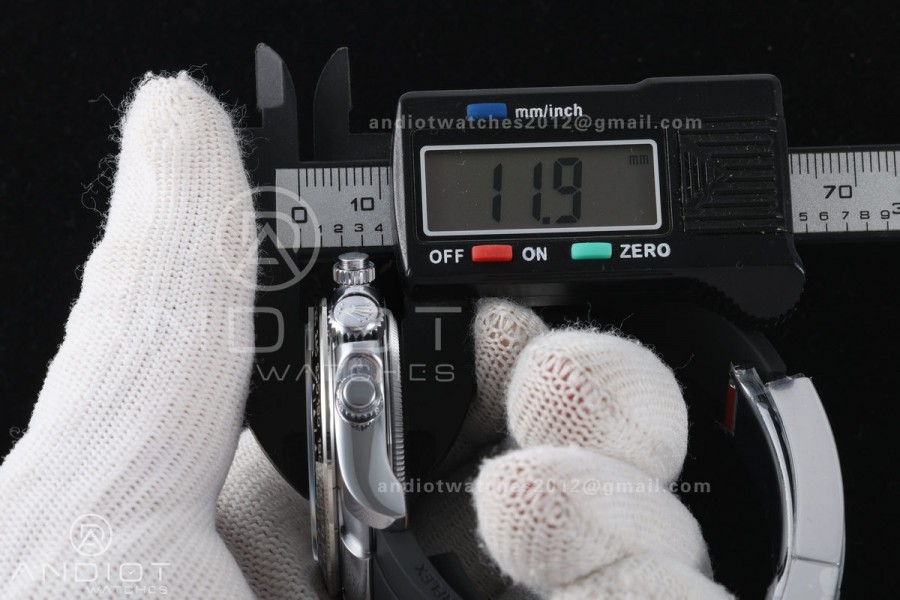 Daytona 126519 QF 1:1 Best Edition Gray/Black Dial on Oysterflex Strap JH4131 V18 Weighted (Free Sprung)