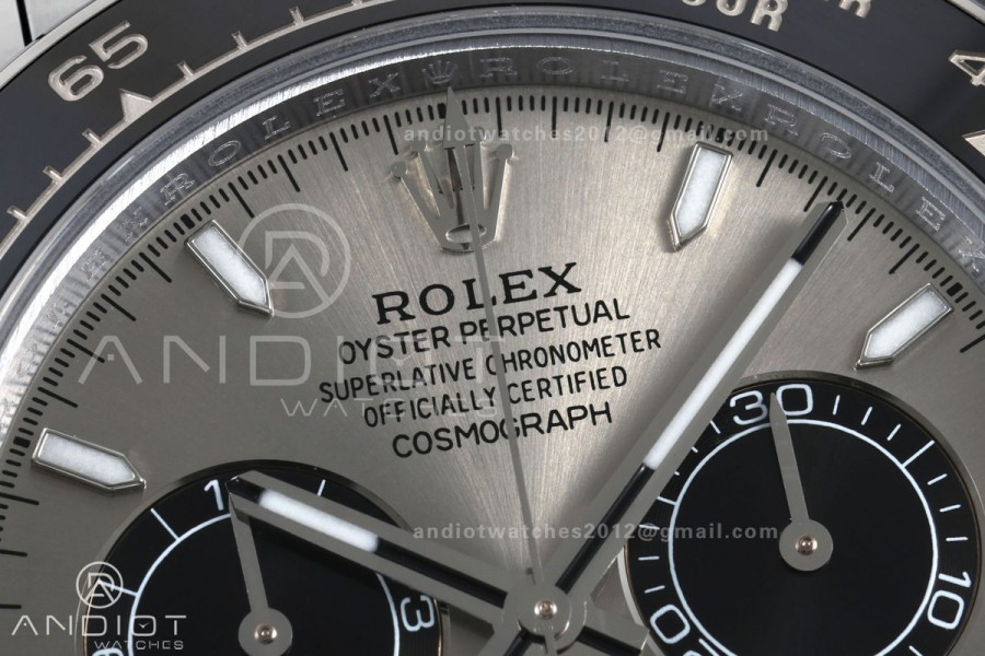 Daytona 126519 QF 1:1 Best Edition Gray/Black Dial on Oysterflex Strap JH4131 V18 Weighted (Free Sprung)