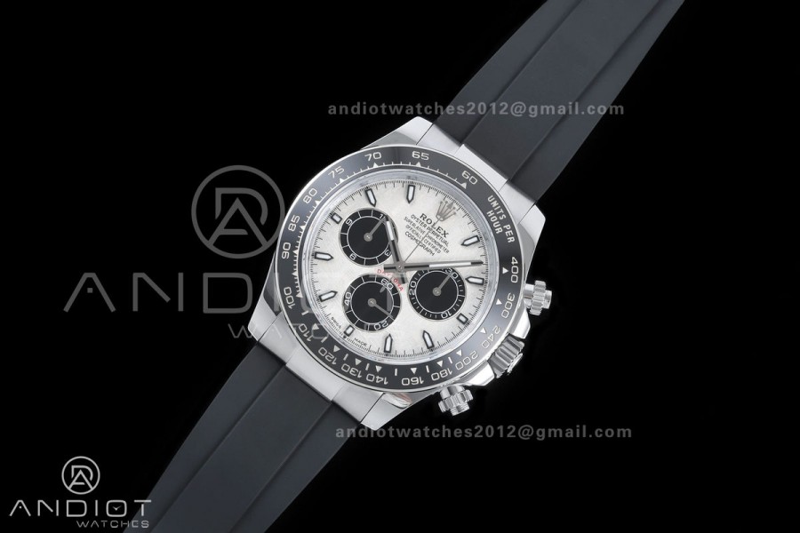 Daytona 126519 QF 1:1 Best Edition Meteorite Dial on Oysterflex Strap JH4131 V18 Weighted (Free Sprung)