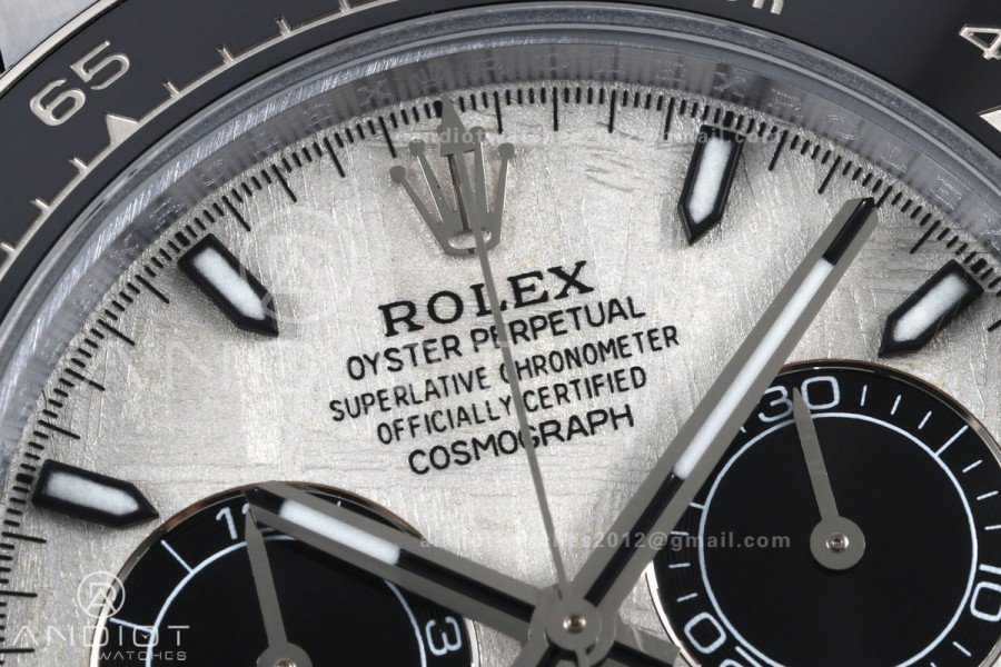 Daytona 126519 QF 1:1 Best Edition Meteorite Dial on Oysterflex Strap JH4131 V18 Weighted (Free Sprung)