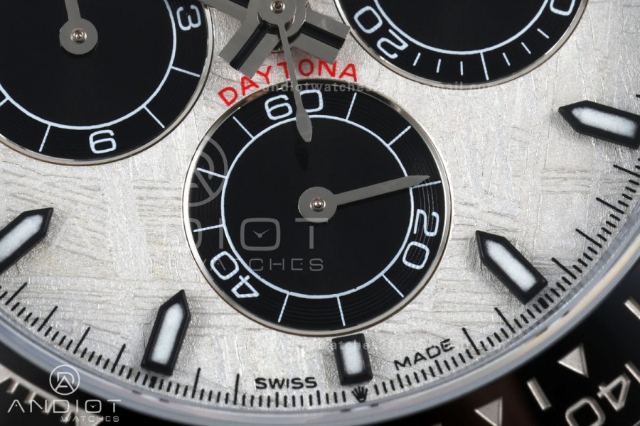 Daytona 126519 QF 1:1 Best Edition Meteorite Dial on Oysterflex Strap JH4131 V18 Weighted (Free Sprung)